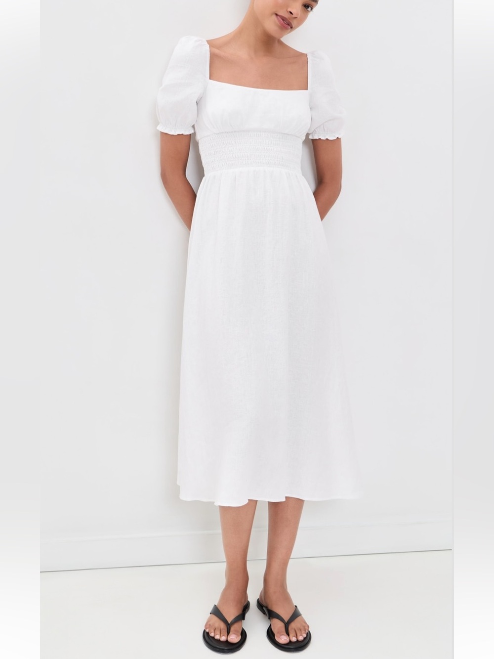 Reformation Adler Linen Dress